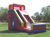 This giant slide is an affordable way to  accomodate  big groups